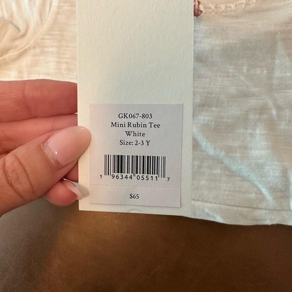 NWT Loveshackfancy mini Rubin tee - Picture 2 of 3